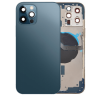 Afbeelding van iPhone 12 Pro Max Pulled Mid-Frame Housing With Parts No Charging Port (Pacific Blue)