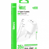 Image of Wave WA-253-20 Quick Travel Charger 35W 2Port Type-C + C Cable (White)