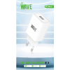 Bild von Travel Charger 12W USB-A Port With USB Micro Cable | Wave WA-319W-10 (White)