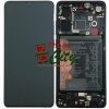 Image of Huawei P30 service pack LCD Display Assembly With Frame inl. Battery 02352NLP (Black)-CA