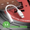 Afbeelding van Wave WA-326 Lightning to Aux Adapter jack 3.5 mm | (Just Music) (wit)