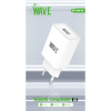 Bild von Travel Charger 12W USB-A Port With USB-C Cable | Wave WA-319W-20 (White)