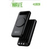 Image of Wave WA-90 Wireless With 4-Output Cable Power Bank 10000 mAh (Black) - KS