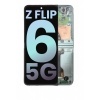 Image of Samsung Galaxy Z Flip6 (SM-F741B) Pulled LCD Display Assembly With Frame (Green / Mint) 