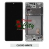 Image of Samsung Galaxy S20 FE 5G (SM-G781) Service Pack LCD Display Assembly With Frame (White / Silver) 