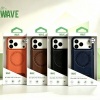 Afbeelding van Wave Magnetische Hoes met Stand iPhone 16 Plus - Bruin