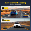 Image of GKU|D600 4K Dashcam Front and Rear,WiFi,WDR,170° Wide Angle,G-Sensor, APP Control, Night Vision
