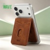 Afbeelding van Wave Card Wallet Leather MagSafe Luxe - Bruin