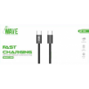 Afbeelding van Wave WA-355 Type-C to Type-C Cable 1M Fast Charging (60 Wat) (Black)