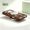Afbeelding van Wave Magnetische Hoes met Stand iPhone 13 Pro Max - Bruin