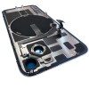 Image of Back Glass Replacement For iPhone 16 Pro Max With Steel Plate+Magnet+NFC - Gold