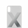 Image of Big Hole Battery Back Glass Cover Replacement iPhone X - White