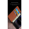 Image of Wave Leather Book Case iPhone 17 - Brown