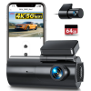 Image of GKU|D600 4K Dashcam Front and Rear,WiFi,WDR,170° Wide Angle,G-Sensor, APP Control, Night Vision