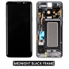 Image of Samsung Galaxy S9 (SM-G960F) Pulled LCD Display Assembly With Frame (Midnight Black) - KCS