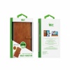 Image of Wave Book Case For Samsung A34 - Brown