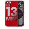 Image of Apple iPhone 13 Mini Pulled Mid-Frame Housing with Parts No Battery (Red) - AC