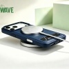 Image of Wave Magnetische Hoes met Stand Galaxy A55 - Blue