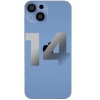 Image of Back Glass / Cover Cover Replacement iPhone 14 With Steel Plate | Blue