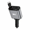 Afbeelding van Wave WA-329 Car Charger Dual Port 120W Met Type-C & Lightning Cable (Black)