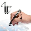 Image of Multi-Functional & Retractable Stylus Touch Screen Pen For Touch Screen Tablets And | Silver