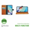 Image of Wave Leather Book Case iPhone 18 Pro Max - Brown