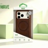 Afbeelding van Wave Magnetische Hoes met Stand iPhone 12 Pro Max - Bruin
