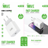 Image of Quick Travel Charger 25W USB-C Port | Wave WA-317W (White)