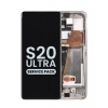 Afbeelding van Samsung Galaxy S20 Ultra (SM-G988B) Service Pack LCD Scherm Met Frame (Wit)