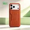 Afbeelding van Wave Magsafe Hoes met portemonnee iPhone 17 - Oranje