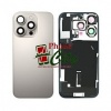 Image of Apple iPhone16 Pro Pulled Mid-Frame Housing+ BackCover +Small Parts No Battery(NATURAL TITANIUM)-AAS