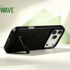 Afbeelding van Wave Magnetische Hoes met Stand iPhone 16 Pro - Zwart