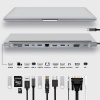 Image of USB -C To HDTV Multifunction Adapter 12 Ports