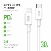 Afbeelding van Wave WA-164 PD 20W USB-C To Lightning Cable 30 CM (wit)
