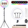Image of 22-Inch RGB LED Ring Light with Remote Control – Soft Lighting for Photography & Video