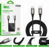 Image of Wave WA-63 Super Fast Charging Type -C To Type-C 2M (60 Wat) (Black)