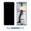 Image of Samsung Galaxy S20 (SM-G980F) Pulled LCD Display Assembly With Frame (Cloud Blue) -GSS