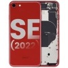 Image of Apple iPhone SE 2022 Pulled Mid-Frame Housing with Parts No Battery (RED) -LUS (Copy)
