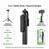Afbeelding van Wave WA-332 Selfie Stick Tripod 3-in-1 with Face Tracking en 360° (Black)