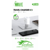 Image of Quick Travel Charger 20W USB-C Port | Wave WA-315W (White)