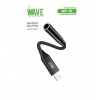 Image of Wave WA-151 Lightning To 3.5 mm jack Adapter (Black) - Just for music