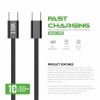 Bild von Wave WA-355 Type-C to Type-C Cable 1M Fast Charging (60 Wat) (Black)