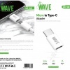 Afbeelding van Wave On The Go adapter (OTG) | Micro To Type-C Adabter WA-325 | (White)