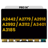Image of MacBook Pro(A2442/A2779/A2918/A2992/A3112/A3401/A3185)OEM LCD No Frame(All Colors)