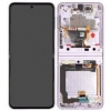 Image of Samsung Galaxy Z Flip3 (SM-F711B) service pack LCD Display Assembly With Frame (Levander) - UCL