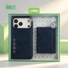 Afbeelding van Wave Magsafe Hoes met portemonnee iPhone 17 Pro Max - Blauw