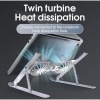 Image of Laptop Stand Portable Folding Aluminum Alloy With Fan