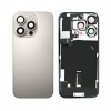 Image of Back Glass Replacement For iPhone 16 Pro With Steel Plate+Magnet + NFC - Natural Titanium