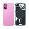 Image of Back Glass Replacement For iPhone 16 With Steel Plate+Magnet + NFC - Pink