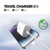 Bild von Quick Travel Charger 20W USB-C Port With 1M PD Cable | Wave WA-315W-10 (White)